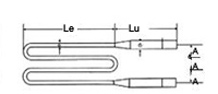 W型二珪化モリブデン棒の描画