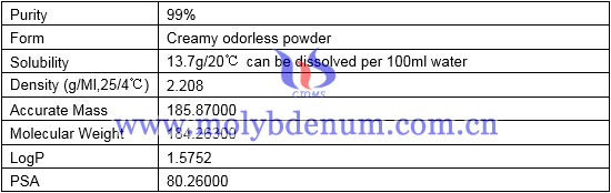 purity, form, density of magnesium molybdate image