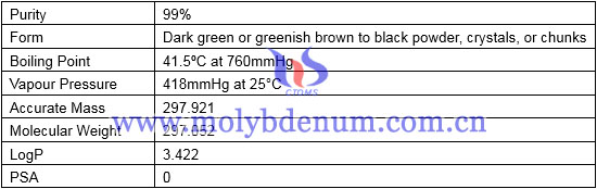 purity, form, density, melting point of bis(cyclopentadienyl) molybdenum dichloride image