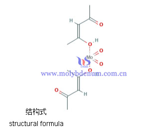 molybdenyl acetylacetonate structural formula image