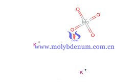 potassium molybdate illustrative  structural diagram picture